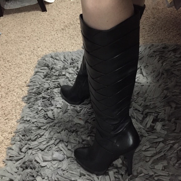 Andrea black leather calf boots - Picture 8 of 8